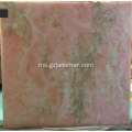 Kualiti Pink Warna Asli Onyx Stone Wall Panel Slab